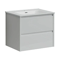 Тумба под раковину подвесная Sancos Libra 60 см белый глянец