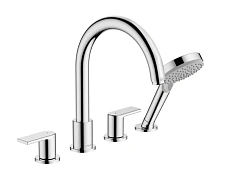 Смеситель для ванны Hansgrohe Vernis Shape 71459 с ручным душем