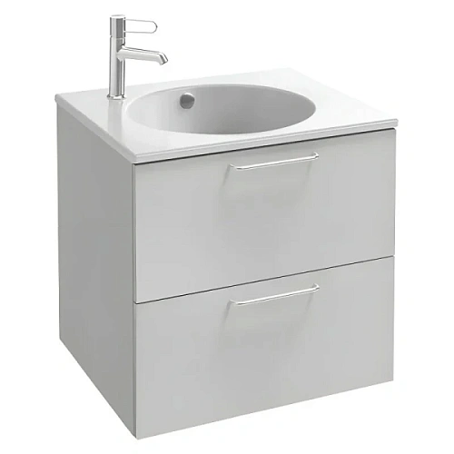 Тумба под раковину подвесная Jacob Delafon Odeon Rive Gauche 60 см белый блестящий - фото 1