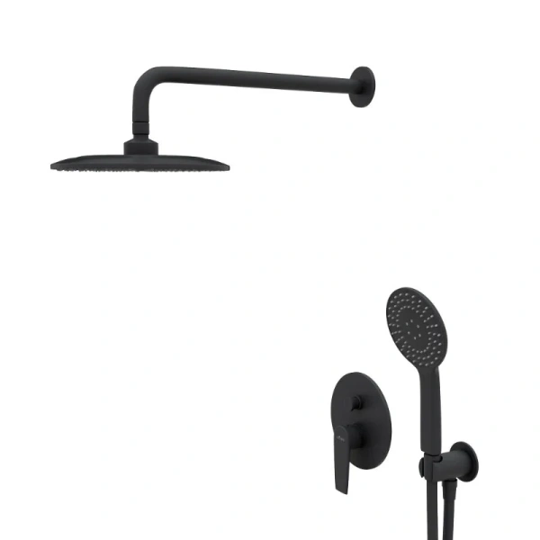 Душевой комплект Cezares Nautic черный матовый NAUTIC-DSIP-NOP (детальная фотография)