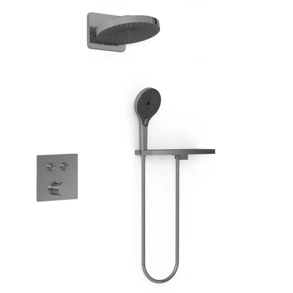 Душевой комплект Vincea вороненая сталь VSFW-4I211RGM (детальная фотография)