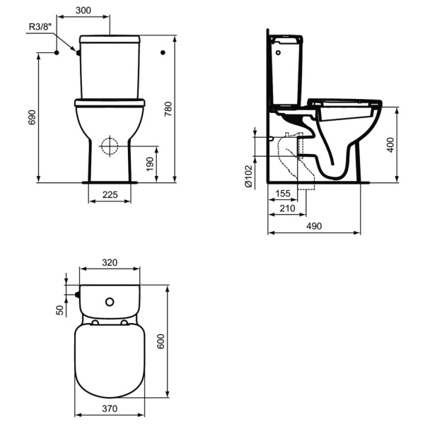 Схема (детальная фотография), с бачком