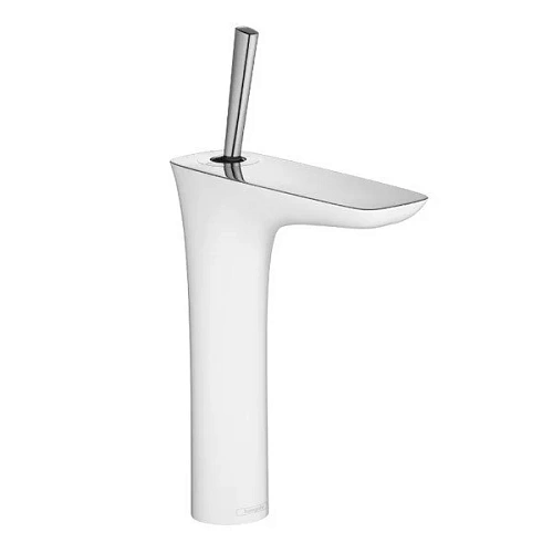 Смеситель для раковины Hansgrohe PuraVida однорычажный 15081400 хром-белый - фото 2