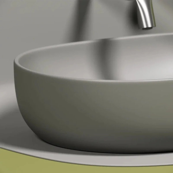 Раковина Ceramica Nova Element 60 см антрацит CN6047MH (детальная фотография), одинарные