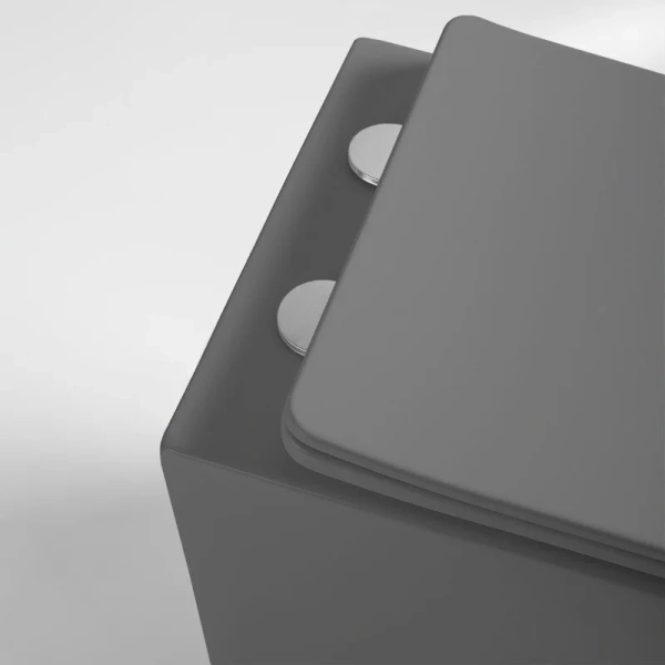 Унитаз подвесной Vincea Globo антрацит матовый VT1-14SMA (детальная фотография), современные, hi-tech, круглые