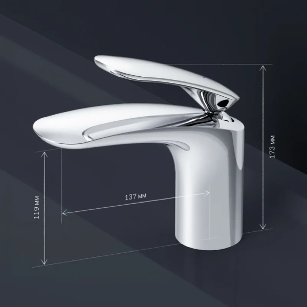 Смеситель для раковины AM.PM Sensation хром F3082164 (детальная фотография) index_1