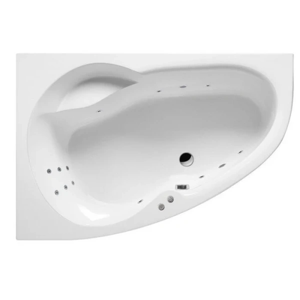 Ванна гидромассажная Excellent Newa Line 160 x 95 см, левая, белый/хром, WAEX.NEL16.LINE.CR (детальная фотография)