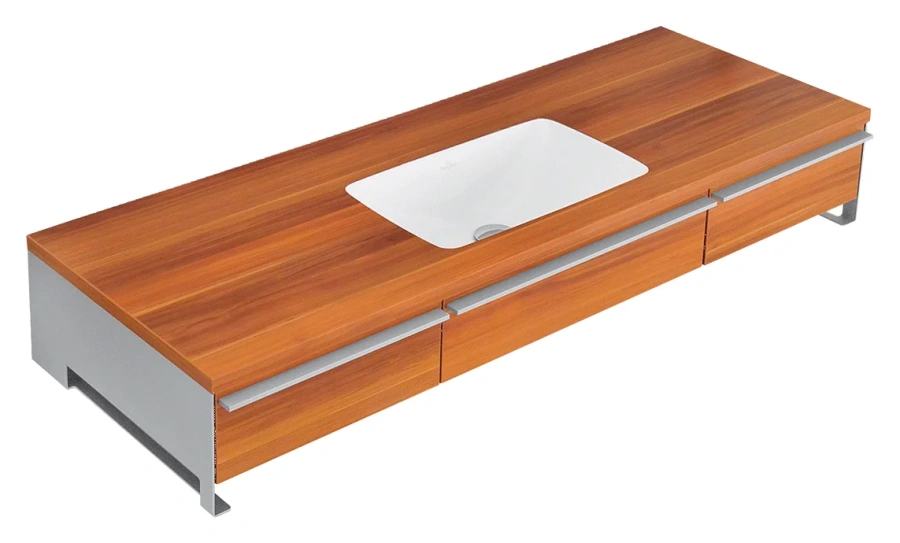 Раковина Villeroy & Boch Loop & Friends 60 см альпийский белый 61630001 (детальная фотография), встраиваемые (в столешницу), пристенные