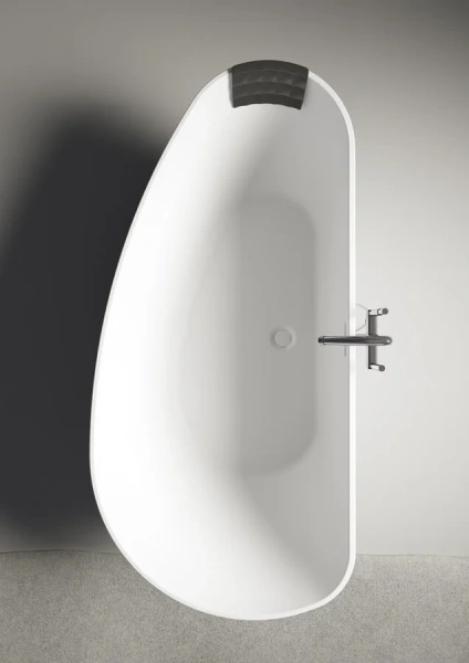 Ванна из искусственного камня Riho Granada B120001105, 170 x 80 см, левая, белый матовый (детальная фотография), белые