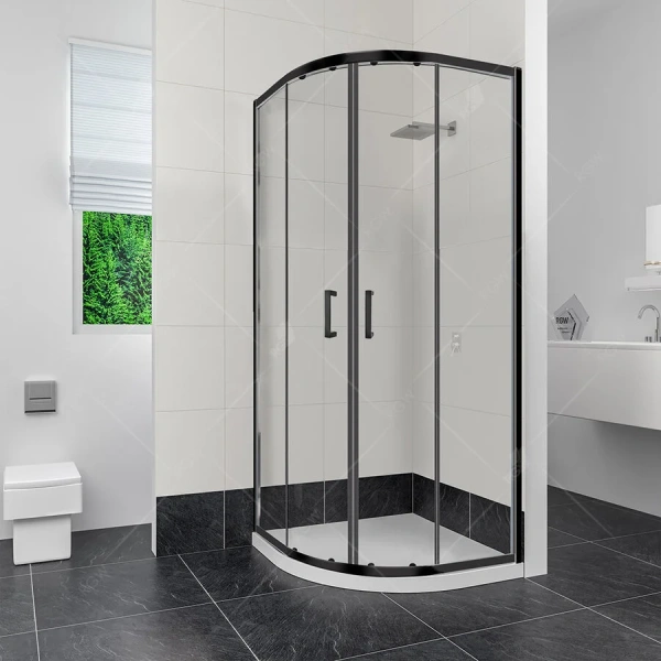 Душевой уголок RGW Classic CL-53B 90х90 см профиль черный 06095399-14 (детальная фотография)