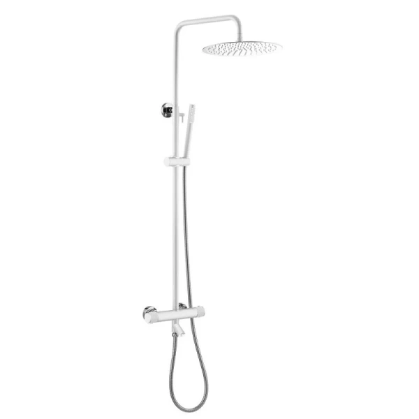 Душевая стойка Boheme Uno белая/хром 468-T-WCR (детальная фотография)