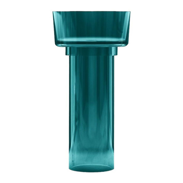 Раковина напольная Abber Kristall 45 см бирюзовая AT2702Aquamarin (детальная фотография)