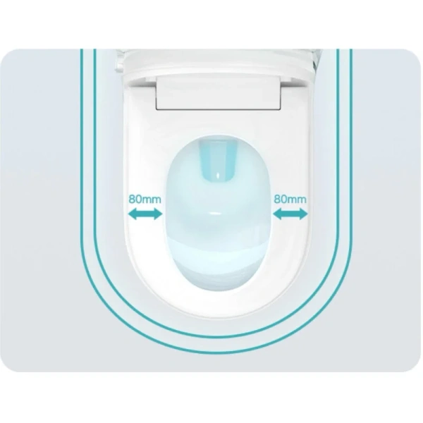 Унитаз напольный Timo с функцией биде TE-741B (детальная фотография), фаянс, керамика