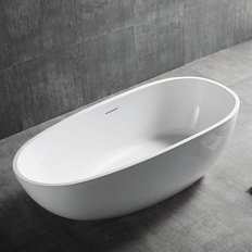 Акриловая ванна Abber 150х75 см овальная