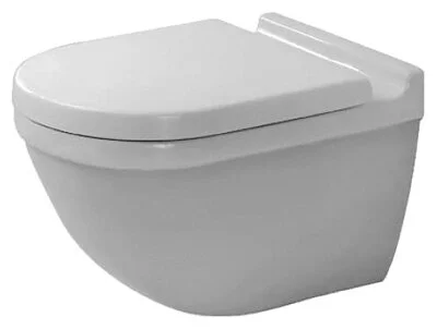 Унитаз подвесной, в комплекте с сиденьем, Duravit Starck 3 42250900A1 (детальная фотография)