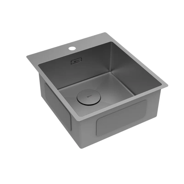 Мойка для кухни Lemark Janga 44 см графит 9936103 (детальная фотография), 45 см