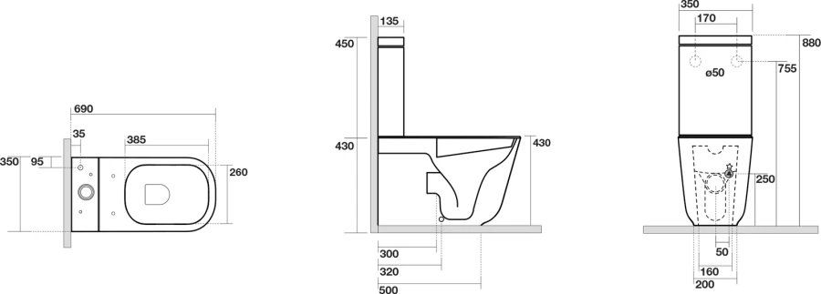 Бачок для унитаза Kerasan Tribeca белый 378101 (детальная фотография), в наличии index_3