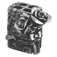 Подставка для зубных щёток, серебро, Art&Max Rose