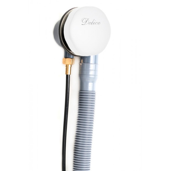 Слив-перелив Delice белый DLR000017 (детальная фотография), полуавтомат