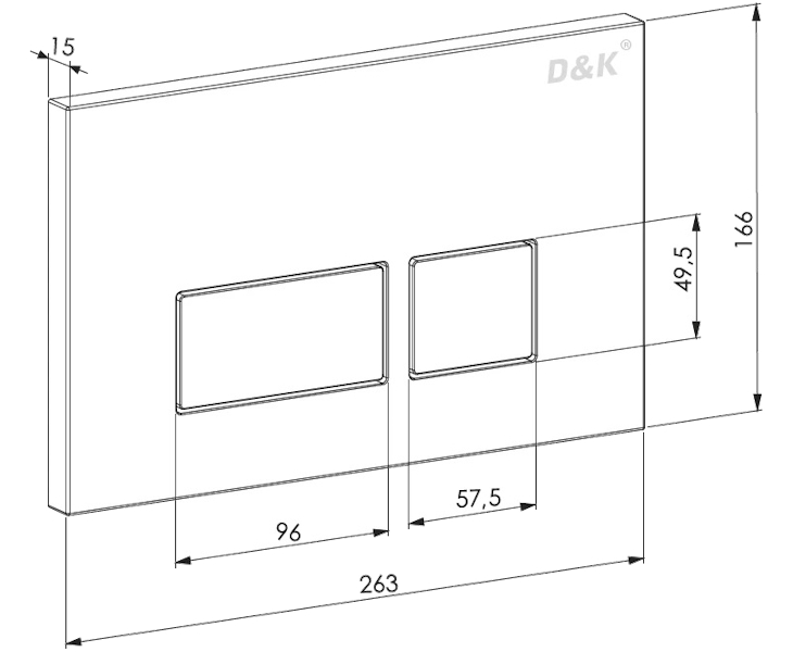 Схема (детальная фотография), слив эконом-стандарт с двумя клавишами
