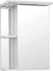 Зеркальный шкаф с подсветкой Style Line Николь 50 см белый