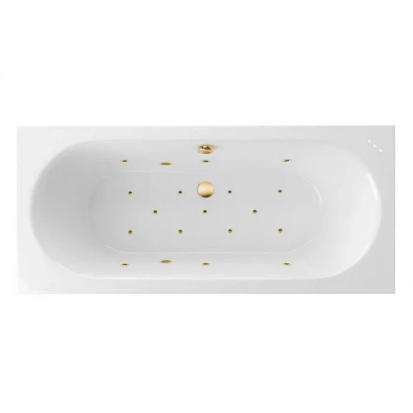 Ванна гидромассажная Excellent Oceana Relax 160 x 75 см, белый/золото, WAEX.OCE16.RELAX.GL (детальная фотография)