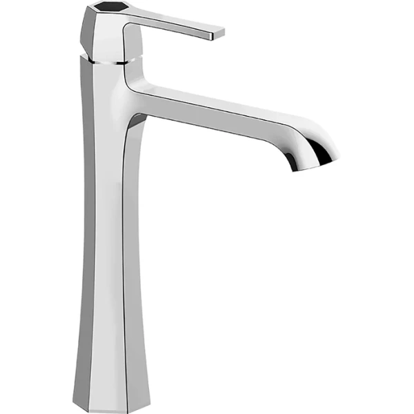 Смеситель для раковины Cisal Cherie хром/черный матовый CH0035446T (детальная фотография)