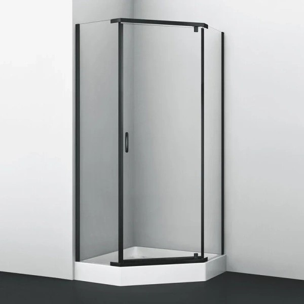 Душевой уголок WasserKRAFT Wiese 90x90 см профиль черный 84P11 (детальная фотография)