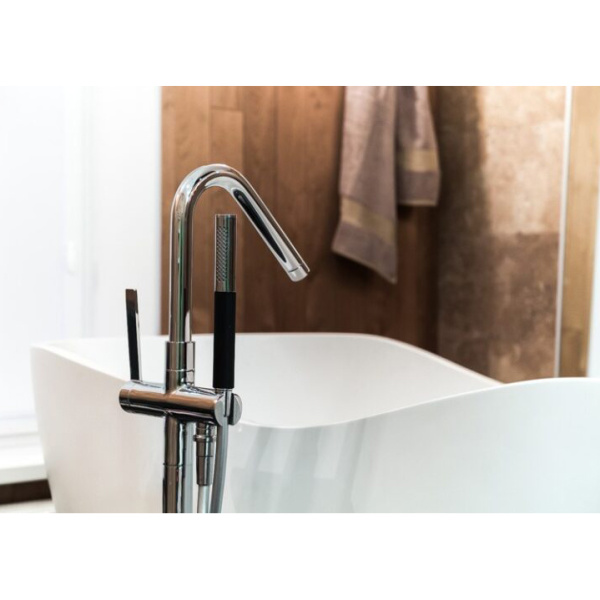 Смеситель для ванны Jacob Delafon Stillness напольный, хром E97344-CP (детальная фотография), современные, hi-tech