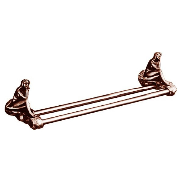 Двойной полотенцедержатель, медь, Art&Max Juno AM-0718-C (детальная фотография)