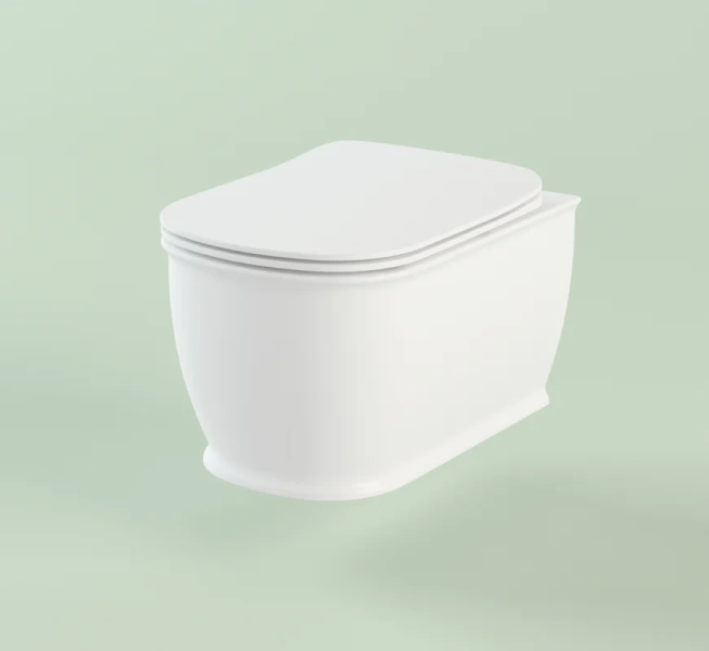 Унитаз подвесной Lavinia Boho Bell Pro безободковый 3301002R (детальная фотография), фарфор, керамика