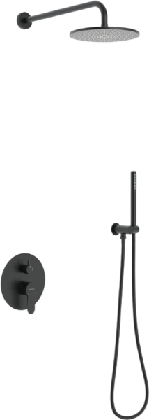 Душевой комплект BERGES Ventas черный 073004 (детальная фотография)