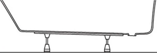 Опорная конструкция Ravak Asymmetric металлическая CY44000000 (детальная фотография), в наличии