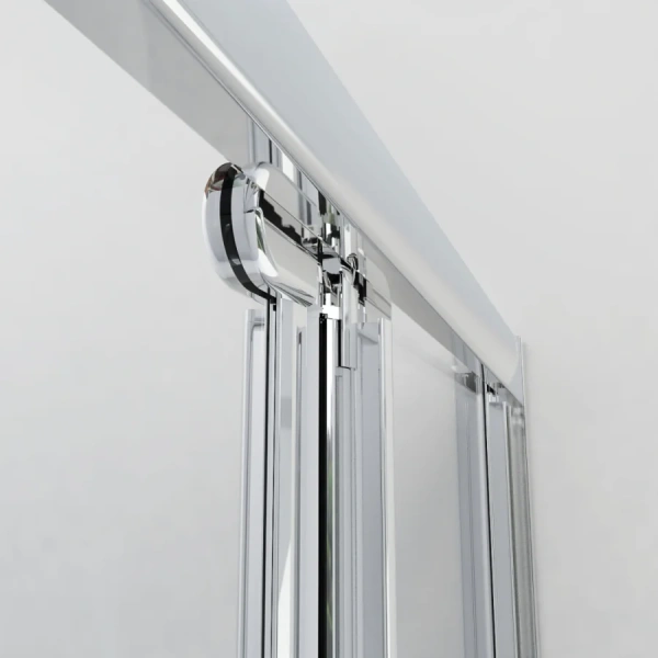 Душевая дверь в нишу Vincea Garda 80 см стекло прозрачное VDB-1G800CL (детальная фотография), складные