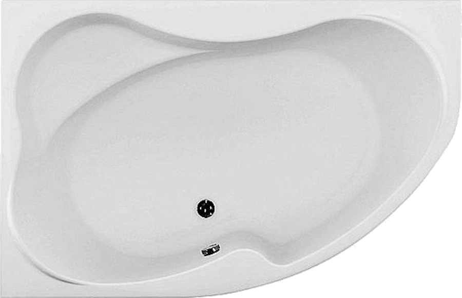 Ванна акриловая, расположение слева, Aquanet Capri 170х110 00203914 (детальная фотография), современныe, hi-tech