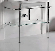 Консоль под раковину Kerasan Waldorf хром