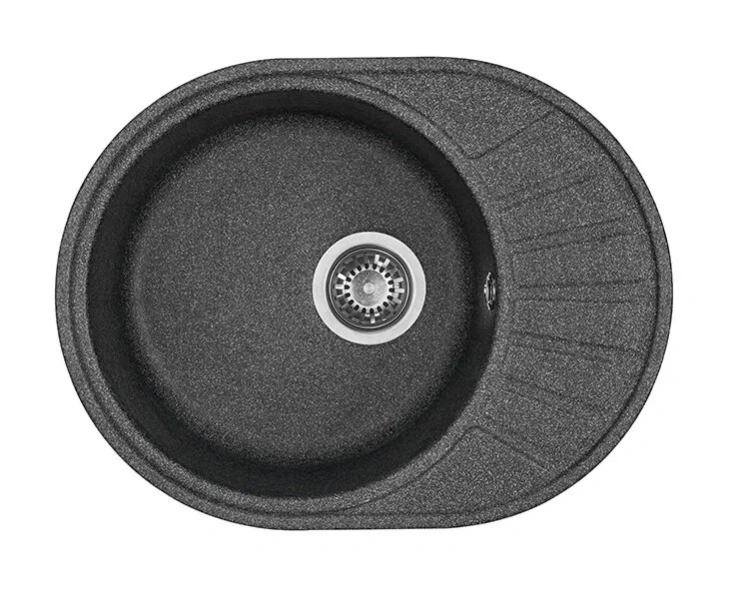 Мойка для кухни Акватон Чезана 57 см графит 1A711232CS210 (детальная фотография)