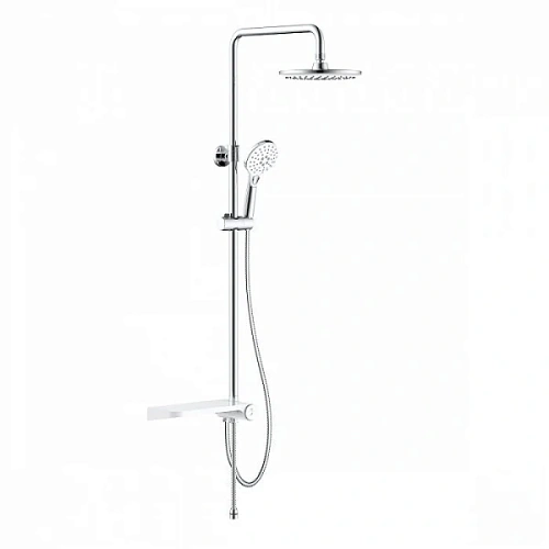 Душевая стойка IDDIS Ray хром/белый - фото 2