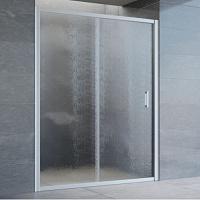 Душевая дверь профиль матовый хром стекло шиншилла Vegas-glass