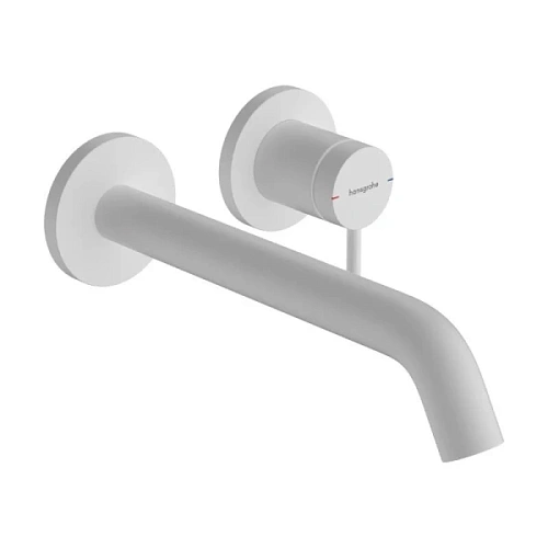 Смеситель для раковины Hansgrohe Tecturis S матовый белый - фото 4