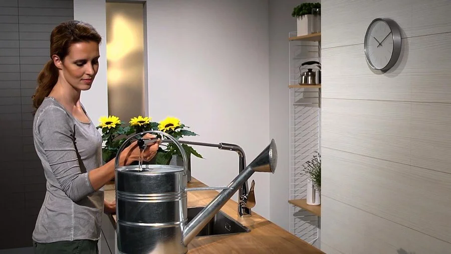 Смеситель для кухни Hansgrohe Metris под сталь 14821800 (детальная фотография), другие