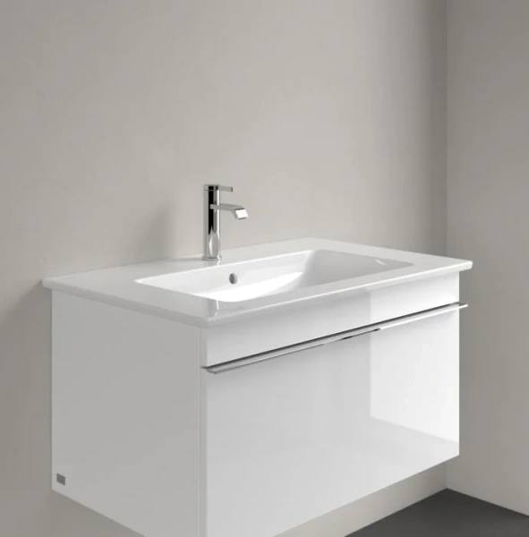 Раковина мебельная Villeroy & Boch Venticello 80 см альпийский белый 41048L01 (детальная фотография), 80 см