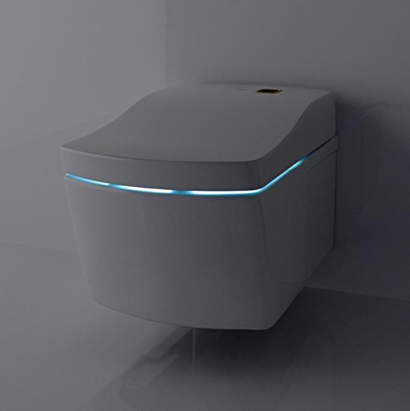 Унитаз подвесной с циркониевым покрытием TOTO NEOREST AC CW996PVD#NW1 (детальная фотография), в наличии