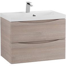 Тумба под раковину подвесная BelBagno Marino 60 см с двумя выкатными ящиками, rovere grigio