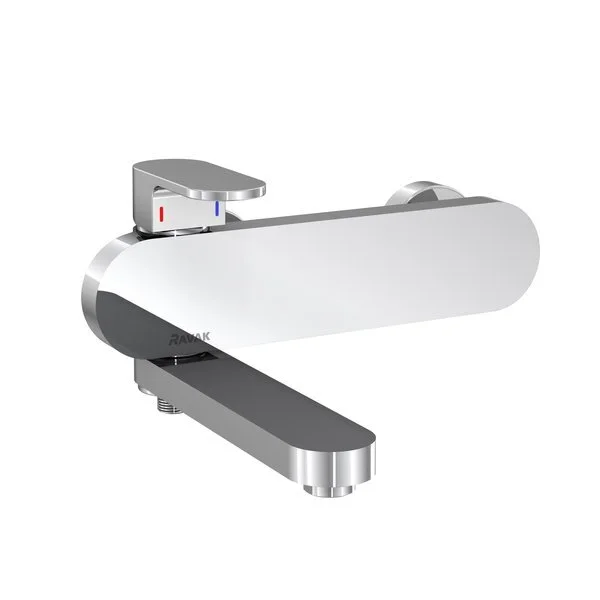 Смеситель для ванны Ravak Chrome хром X070042 (детальная фотография), из латуни, округлая форма