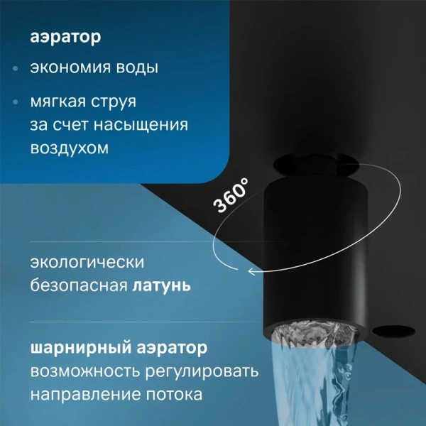 Душевая стойка Am.Pm Func черная матовая F078F322 (детальная фотография), в наличии