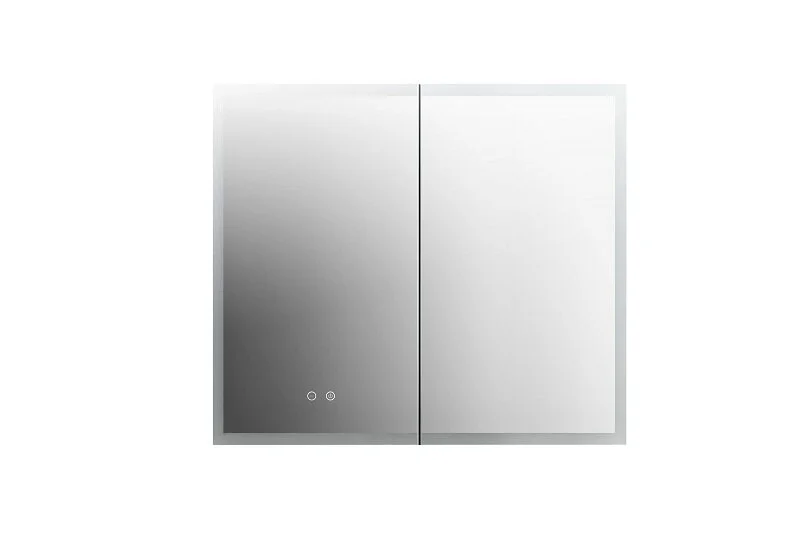 Зеркальный шкаф с подсветкой Акватек 80 см сенсорное управление AQ7803B-MLC (детальная фотография), современные, hi-tech