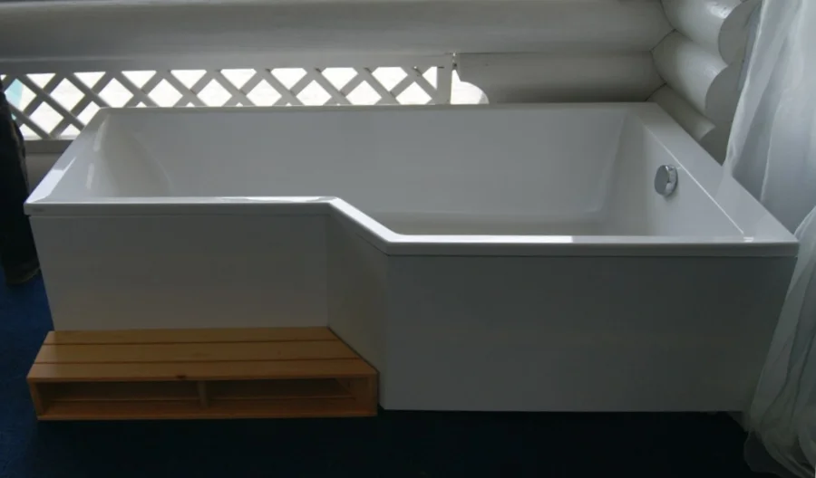 Ванна акриловая Jacob Delafon Bain-Douche NEO 160х90 см левая E6D000L-00 (детальная фотография), приставные