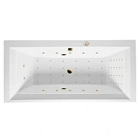 Ванна гидромассажная Excellent Crown Grand Nano 190 x 90 см, цвет белый/золото, WAEX.CRG19.NANO.GL