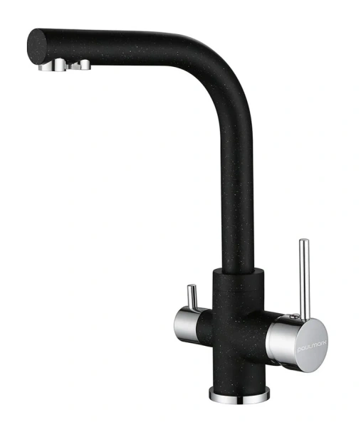 Смеситель для кухни Paulmark Essen черный Es213011-308 (детальная фотография)